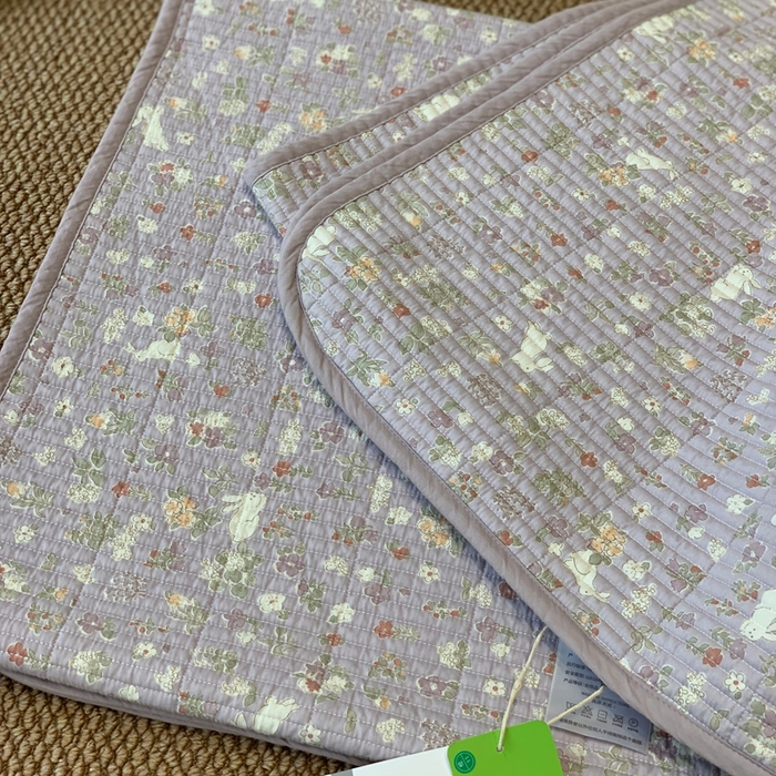 91家纺网 家纺一手货源 找家纺 汇庭 2025新款·慕斯单品床盖系列 紫玉兔