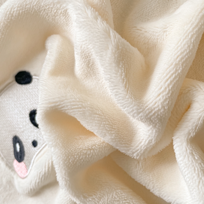 91家纺网 家纺一手货源 找家纺 仔仔熊 2025新款牛奶绒刺绣四件套 粉颊熊猫梦-蓝