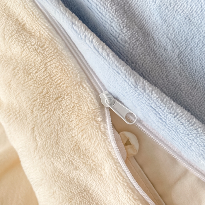 91家纺网 家纺一手货源 找家纺 仔仔熊 2025新款牛奶绒刺绣被套单被套被套单件 粉颊熊猫梦-蓝