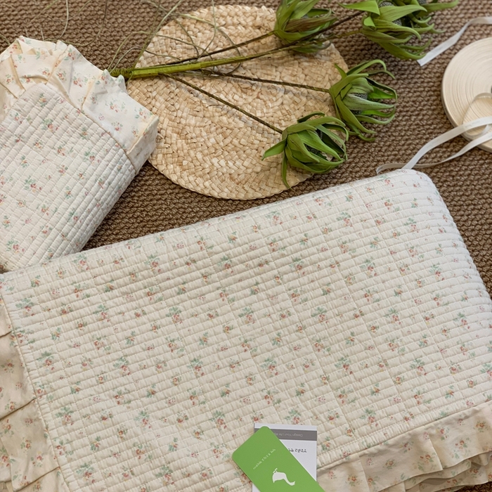 91家纺网 家纺一手货源 找家纺 汇庭 2025新款床盖三件套 春意绵绵