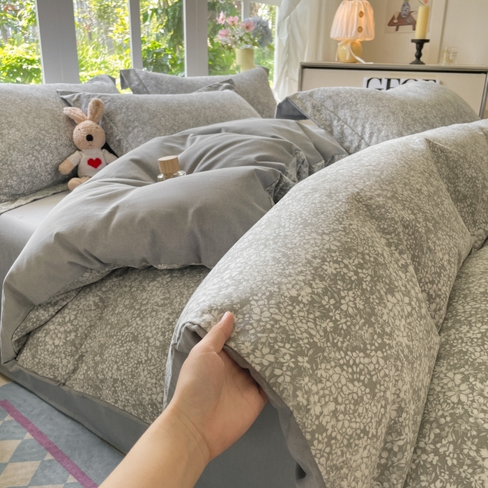 91家纺网 家纺一手货源 找家纺 仔仔熊 2025新款磨毛系列被套单被套被套单件 暮云星蕊