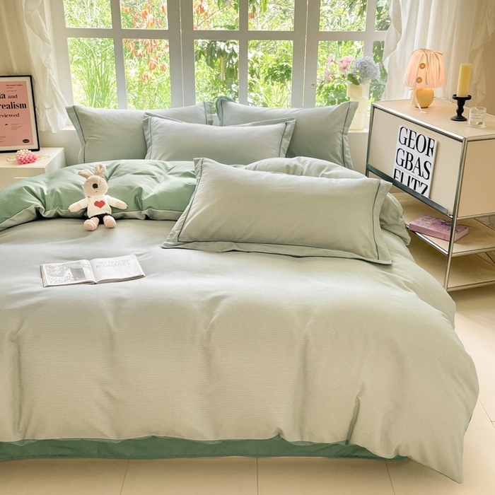 91家纺网 家纺一手货源 找家纺 仔仔熊 2025新款磨毛系列被套单被套被套单件 松息细纹