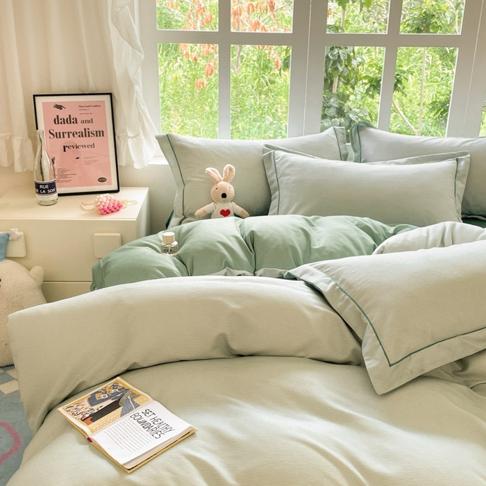 91家纺网 家纺一手货源 找家纺 仔仔熊 2025新款磨毛系列被套单被套被套单件 松息细纹