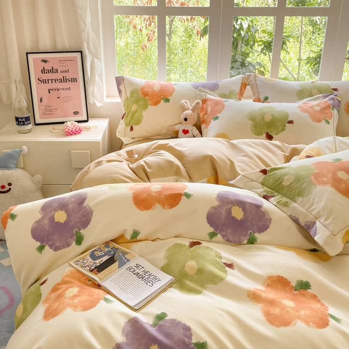 91家纺网 家纺一手货源 找家纺 仔仔熊 2025新款磨毛系列被套单被套被套单件 春涧