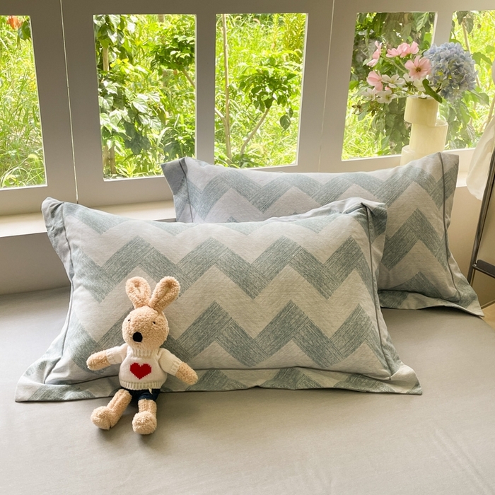 91家纺网 家纺一手货源 找家纺 仔仔熊 2025新款磨毛系列被套单被套被套单件 几何絮语