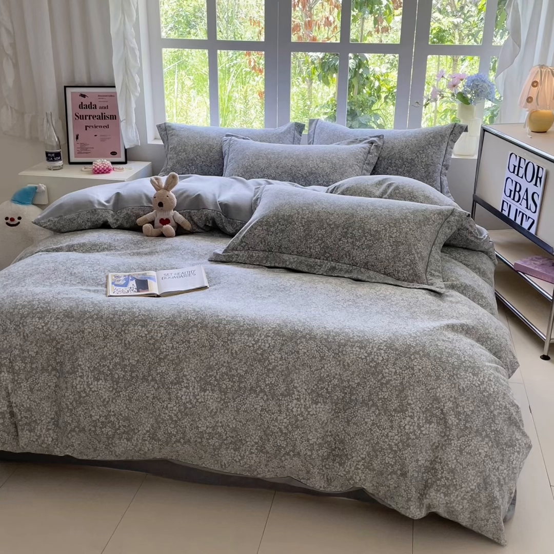 91家纺网 家纺一手货源 找家纺 仔仔熊 2025新款磨毛系列被套单被套被套单件 暮云星蕊