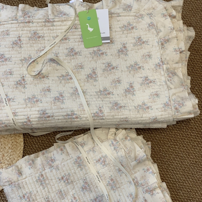 91家纺网 家纺一手货源 找家纺 汇庭 2025新款床盖三件套 飞鸟粉