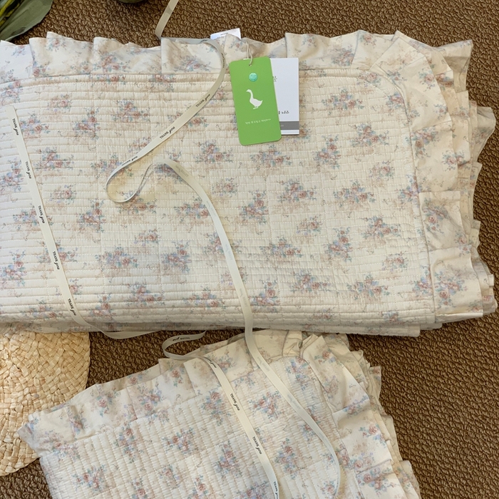 91家纺网 家纺一手货源 找家纺 汇庭 2025新款床盖三件套 飞鸟粉