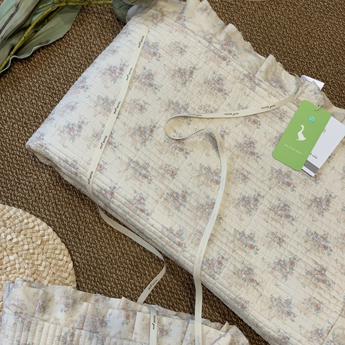 91家纺网 家纺一手货源 找家纺 汇庭 2025新款床盖三件套 飞鸟粉