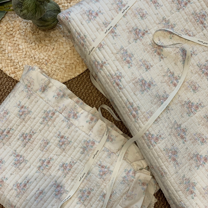 91家纺网 家纺一手货源 找家纺 汇庭 2025新款床盖三件套 飞鸟粉