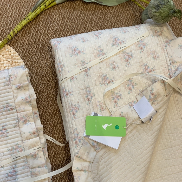 91家纺网 家纺一手货源 找家纺 汇庭 2025新款床盖三件套 飞鸟粉