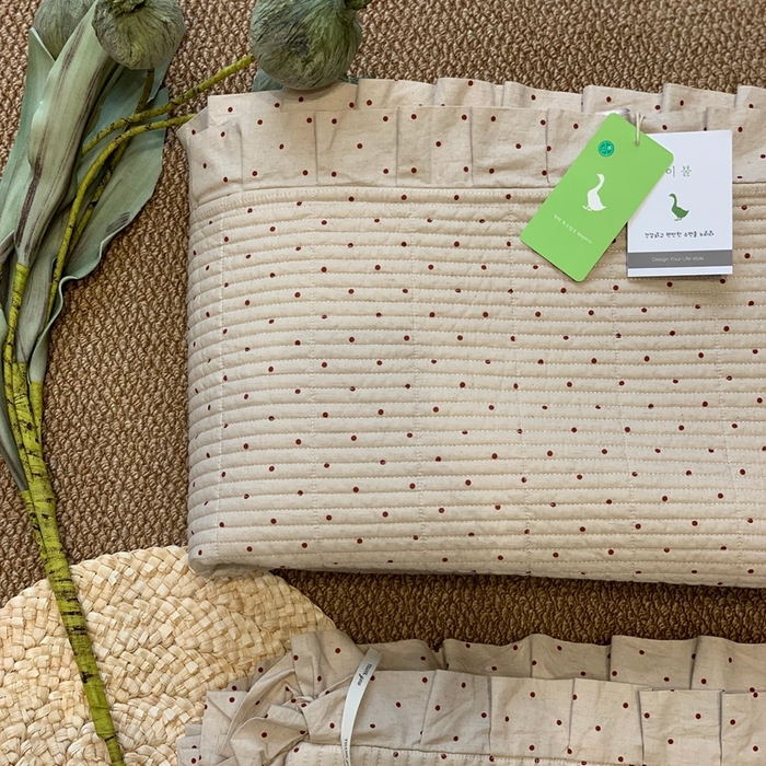 91家纺网 家纺一手货源 找家纺 汇庭 2025新款床盖三件套 相思红豆