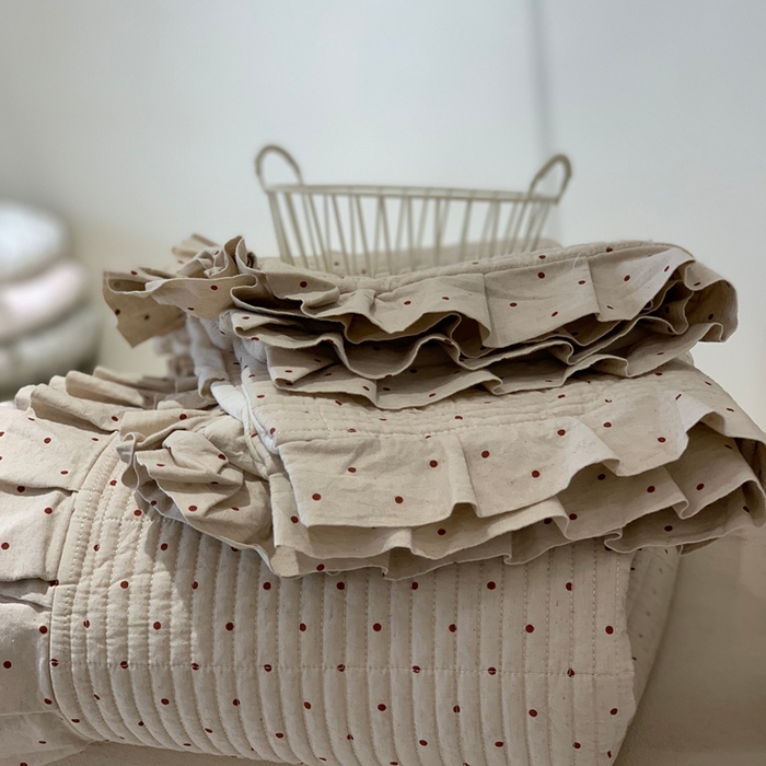 汇庭 2025新款床盖三件套 相思红豆