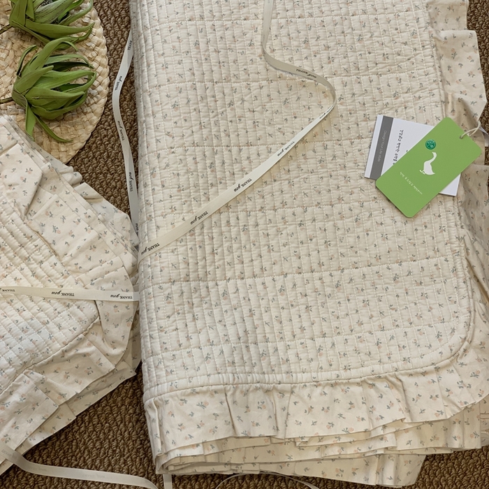 91家纺网 家纺一手货源 找家纺 汇庭 2025新款床盖三件套 小春月野