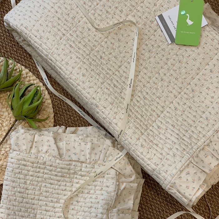 91家纺网 家纺一手货源 找家纺 汇庭 2025新款床盖三件套 小春月野