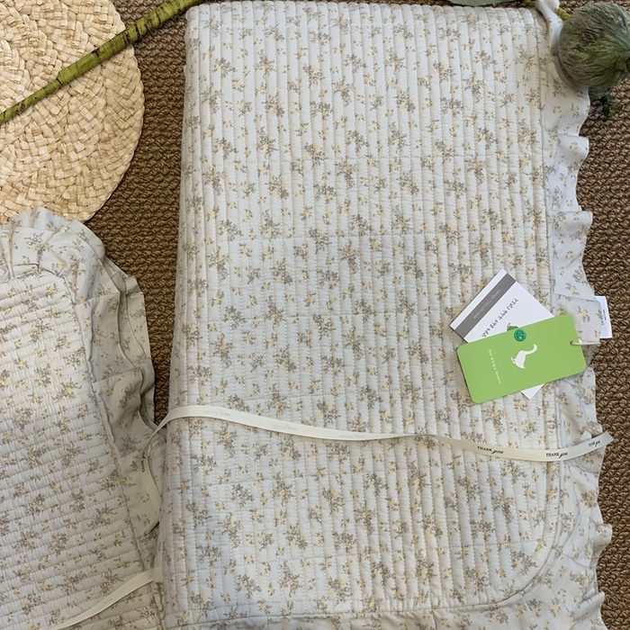 91家纺网 家纺一手货源 找家纺 汇庭 2025新款床盖三件套 醉兰花