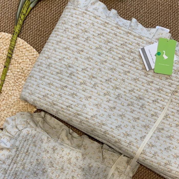 91家纺网 家纺一手货源 找家纺 汇庭 2025新款床盖三件套 醉兰花