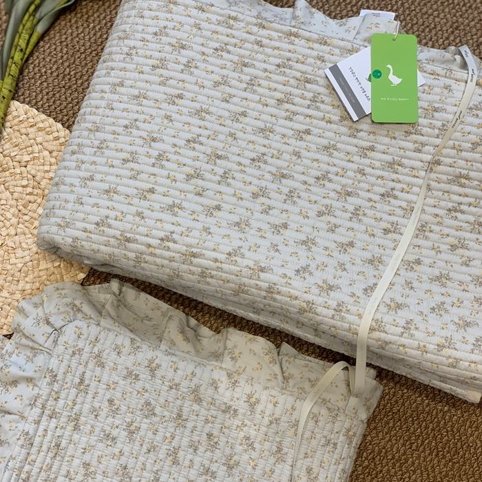 91家纺网 家纺一手货源 找家纺 汇庭 2025新款床盖三件套 醉兰花