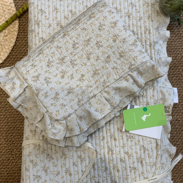 91家纺网 家纺一手货源 找家纺 汇庭 2025新款床盖三件套 醉兰花