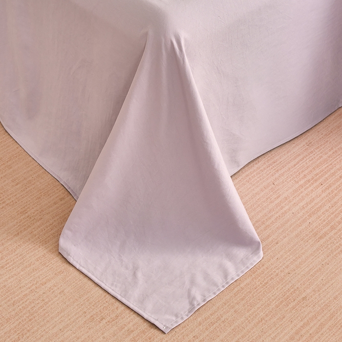 91家纺网 家纺一手货源 找家纺 卢赛尔 2025新款亲肤水洗珍珠棉印花单被套 蝴蝶结紫