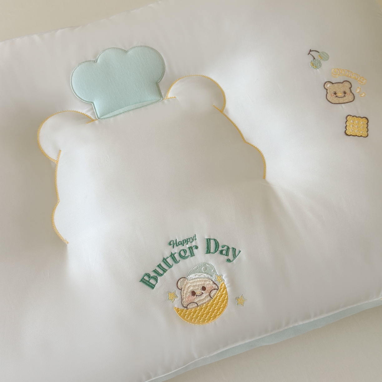 91家纺网 家纺一手货源 找家纺 （总）北鸣有鱼枕芯馆 2025新款蚕丝纤维复合枕枕头枕芯-奶油小熊