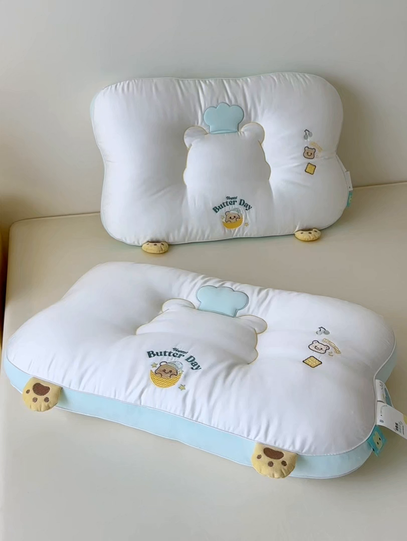 91家纺网 家纺一手货源 找家纺 （总）北鸣有鱼枕芯馆 2025新款蚕丝纤维复合枕枕头枕芯-奶油小熊