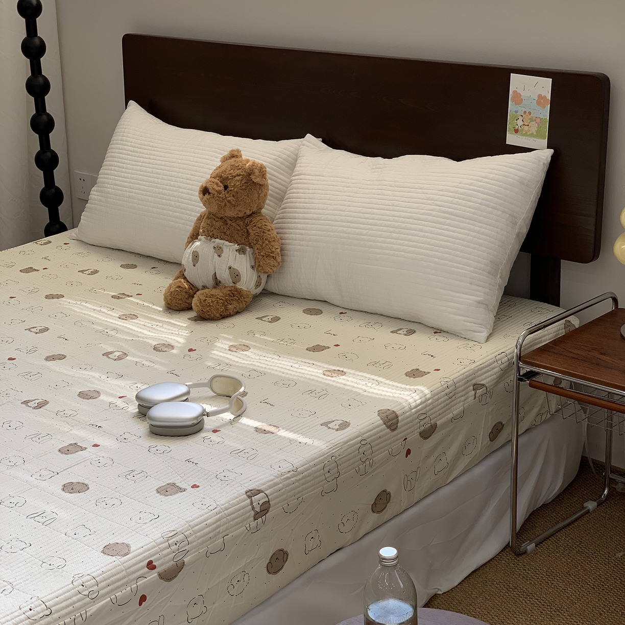 91家纺网 家纺一手货源 找家纺 秘密基地 2025新款全棉单品床笠系列 点点小狗