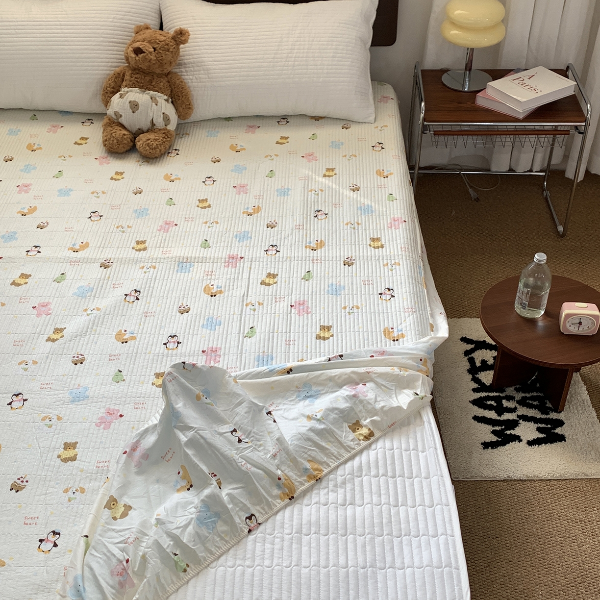 秘密基地 2025新款全棉单品床笠系列 动物派对