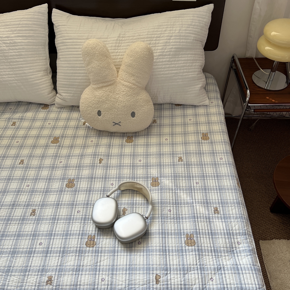 91家纺网 家纺一手货源 找家纺 秘密基地 2025新款全棉单品床笠系列 黑皮兔兔