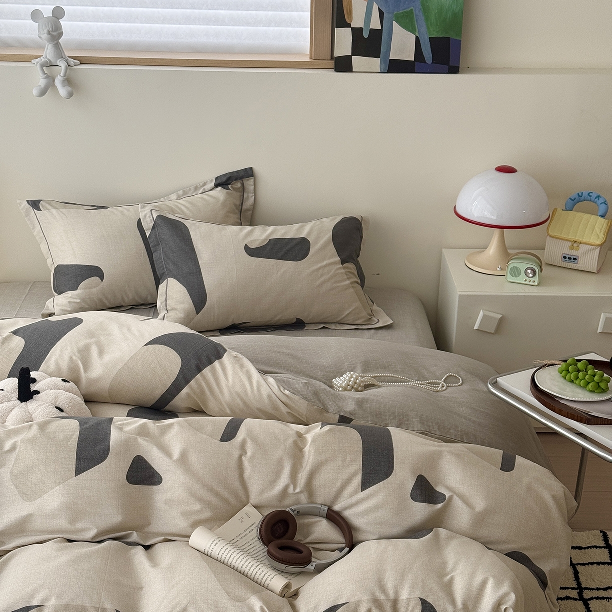 91家纺网 家纺一手货源 找家纺 于果 2025新款全棉13070四件套（11） 理想几何