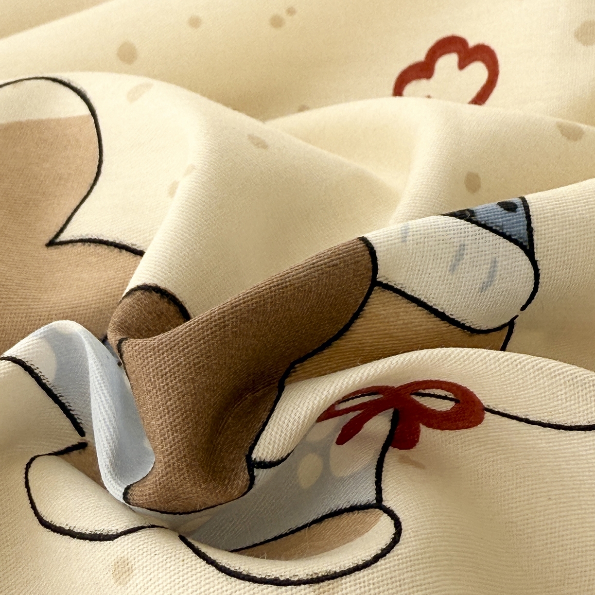 91家纺网 家纺一手货源 找家纺 于果 2025新款全棉13070四件套（11） 汪星卧室