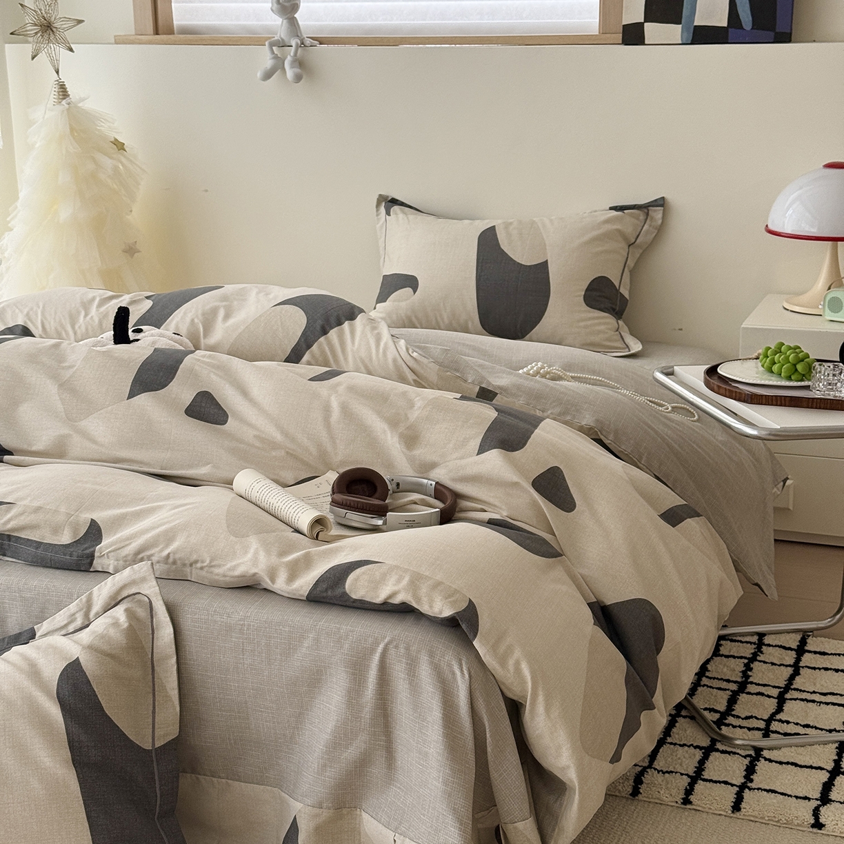 91家纺网 家纺一手货源 找家纺 于果 2025新款全棉13070四件套（11） 理想几何