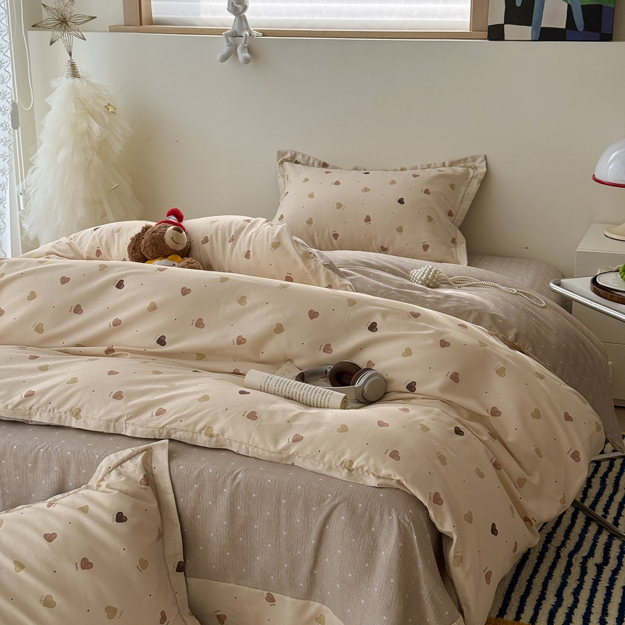 91家纺网 家纺一手货源 找家纺 于果 2025新款全棉13070四件套（11） 心愿