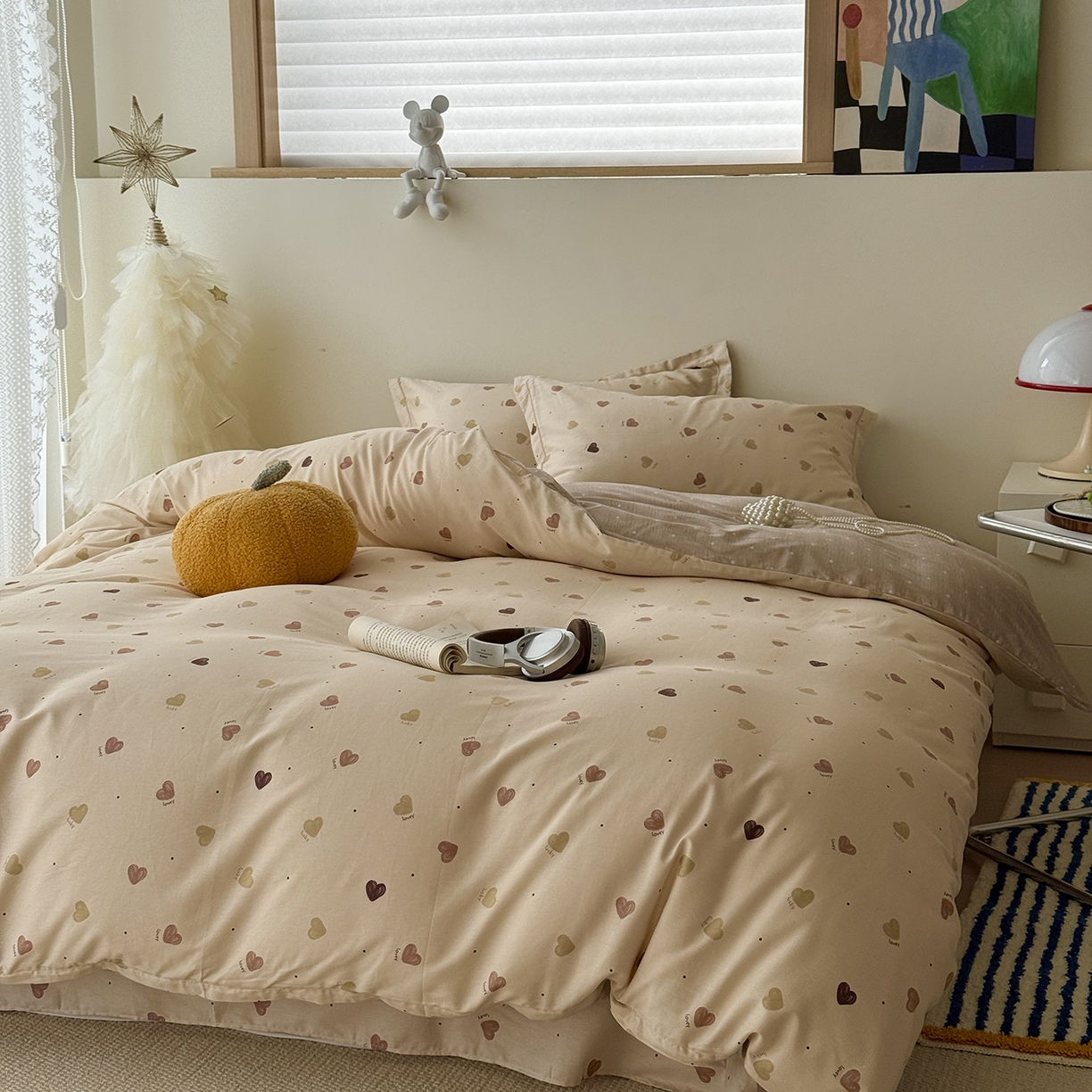 91家纺网 家纺一手货源 找家纺 于果 2025新款全棉13070四件套（11） 心愿