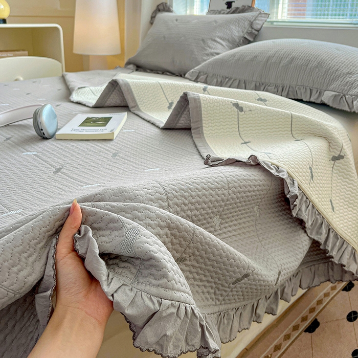 91家纺网 家纺一手货源 找家纺 （总）源舜家纺 2025新款天竹棉麻莱赛尔莫代尔天丝棉爱神比特箭床盖三件套