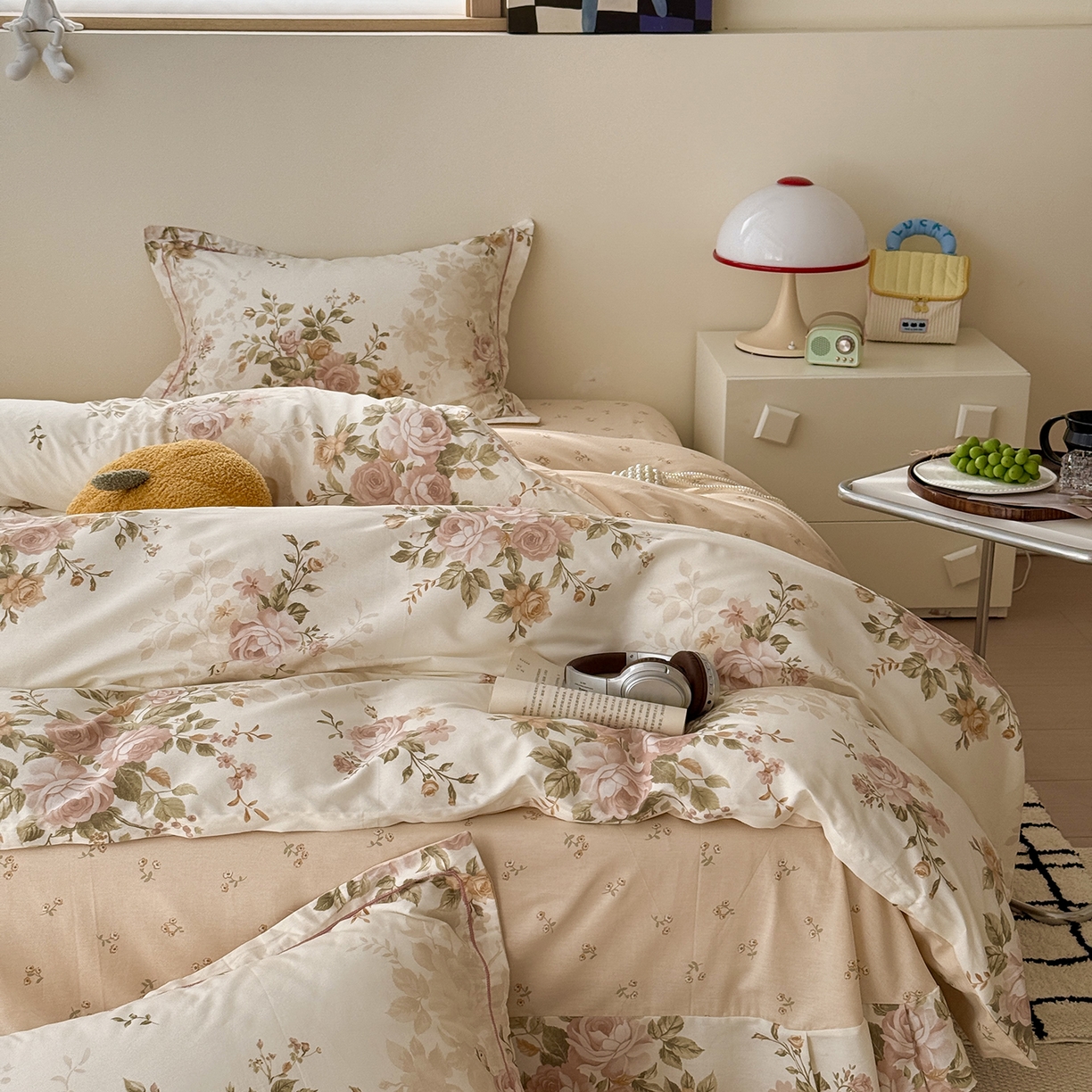 91家纺网 家纺一手货源 找家纺 于果 2025新款全棉13070四件套（11） 曼朵-咖