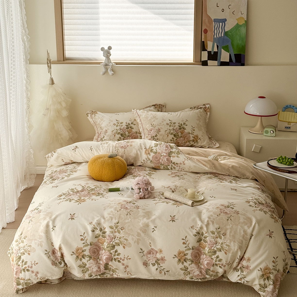 于果 2025新款全棉13070四件套（11） 曼朵-咖