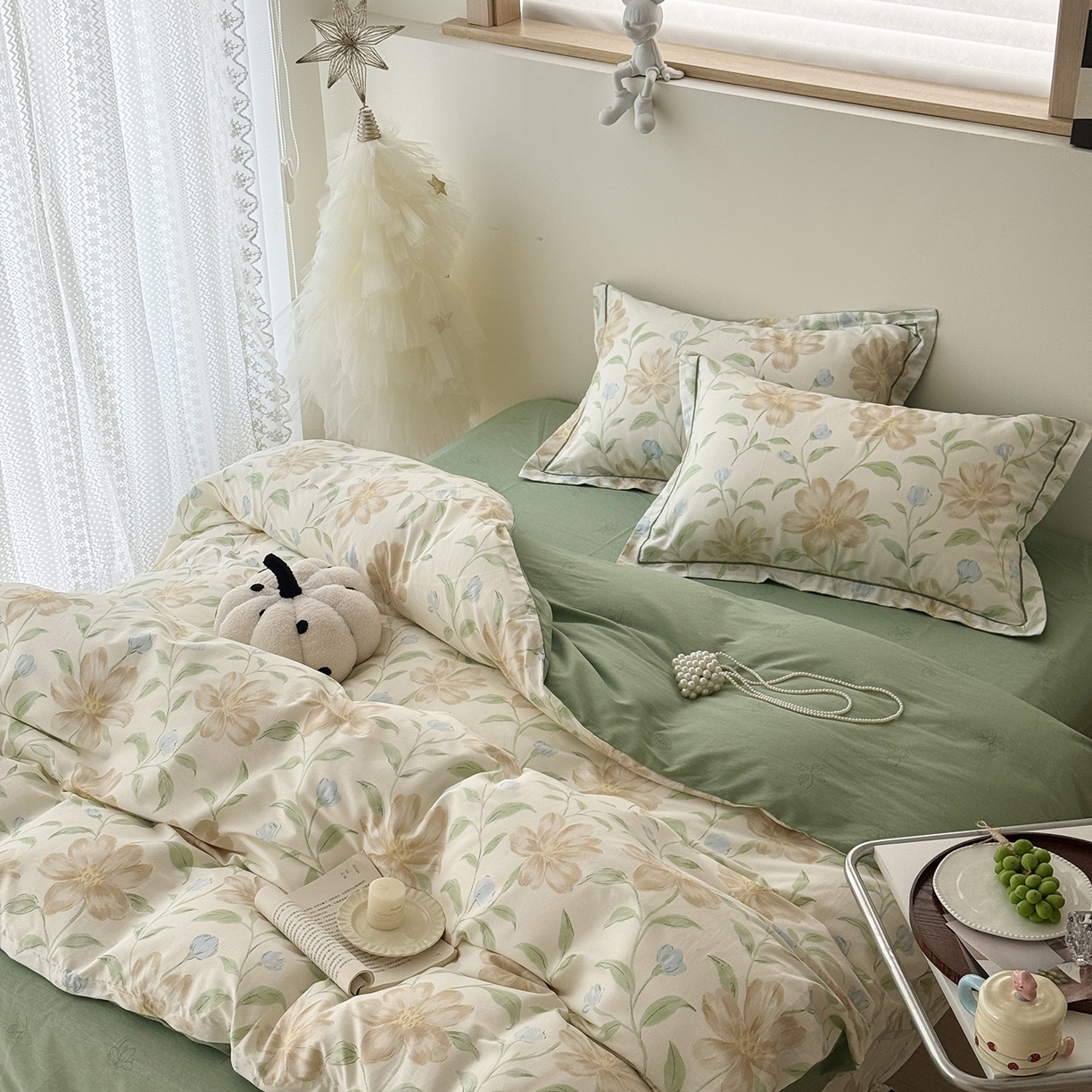 91家纺网 家纺一手货源 找家纺 于果 2025新款全棉13070四件套（11） 狂野听风