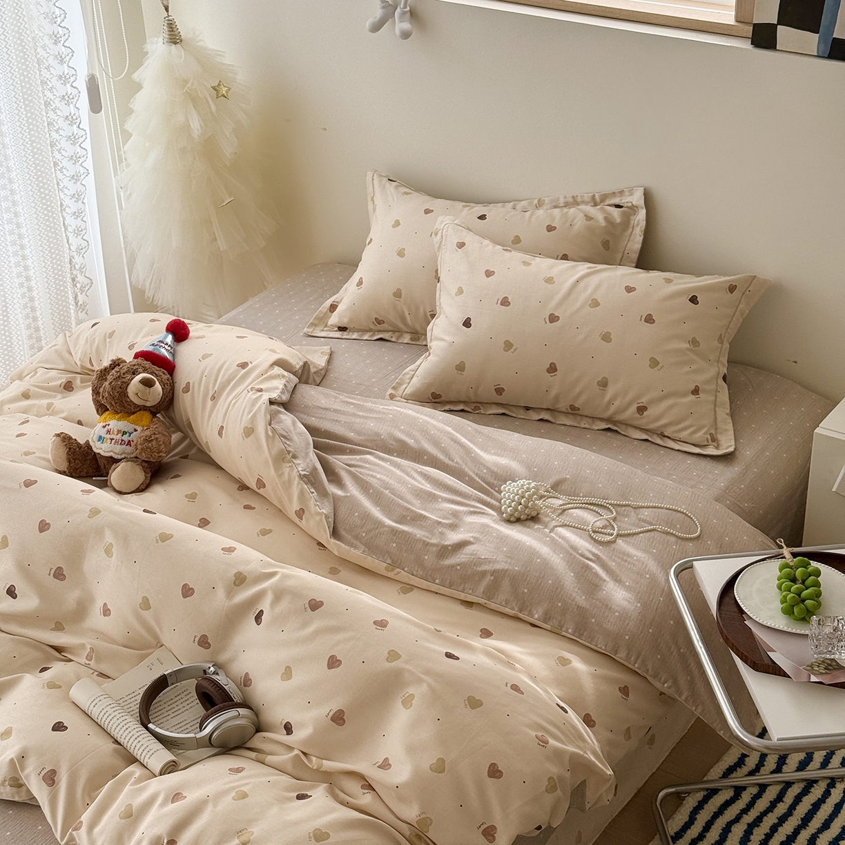 91家纺网 家纺一手货源 找家纺 于果 2025新款全棉13070四件套（11） 心愿