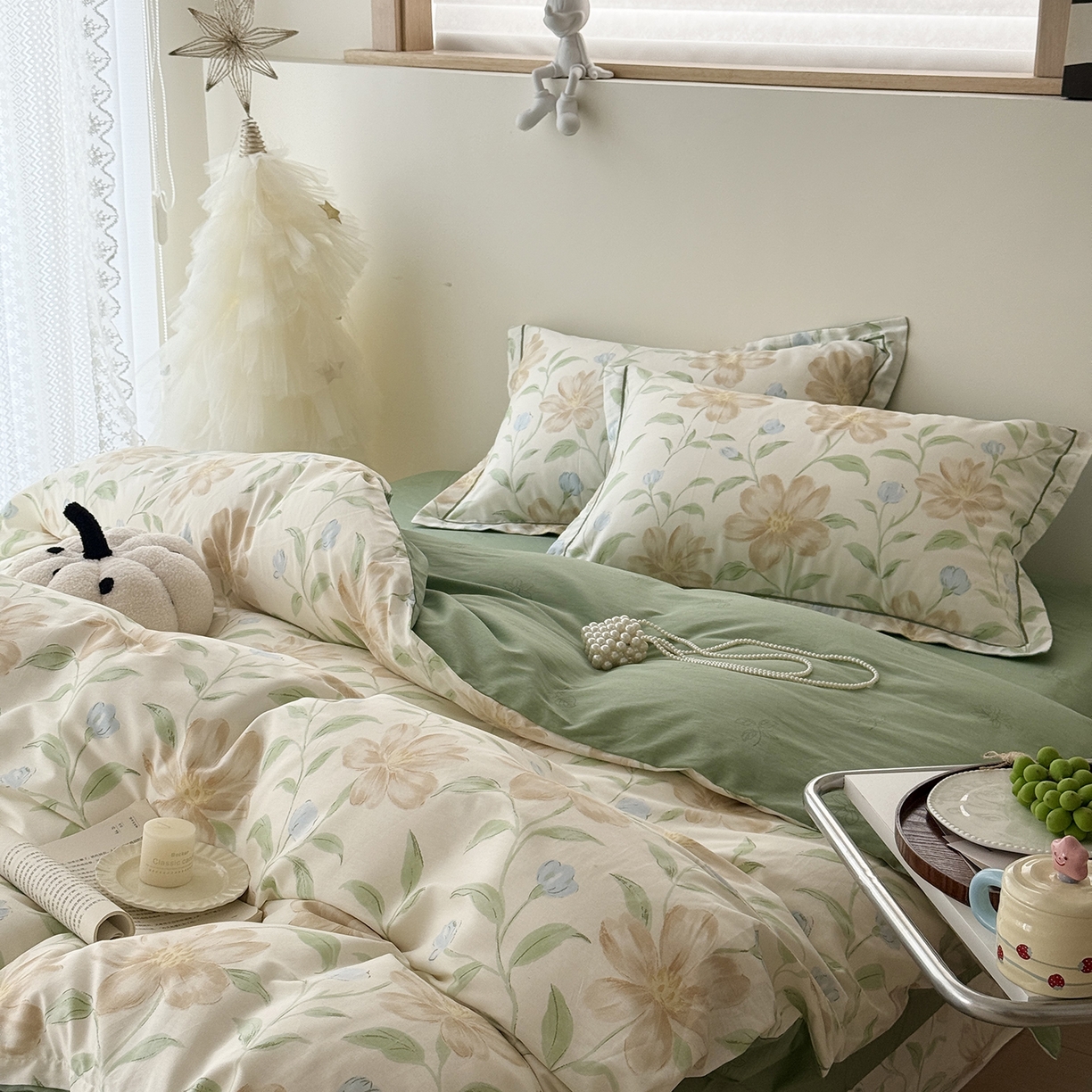 91家纺网 家纺一手货源 找家纺 于果 2025新款全棉13070四件套（11） 狂野听风