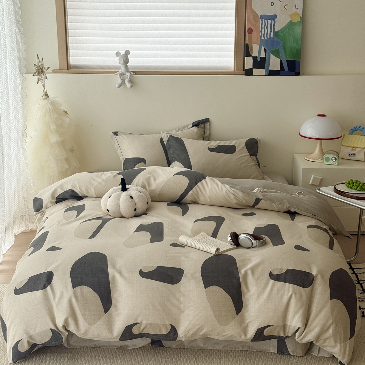 于果 2025新款全棉13070四件套（11） 理想几何