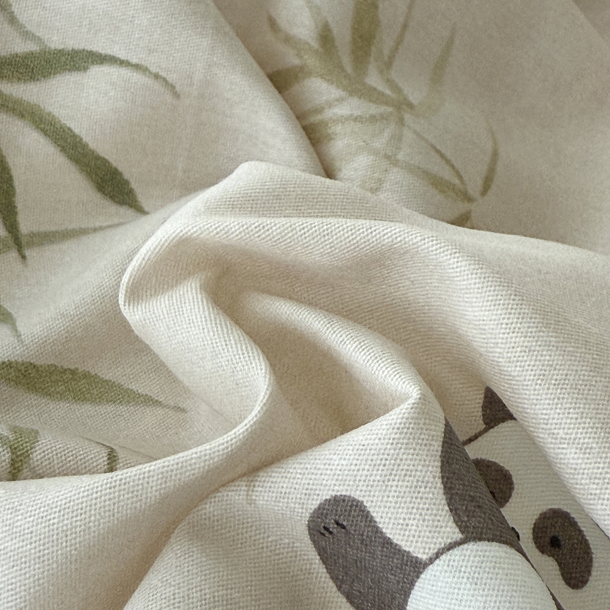 91家纺网 家纺一手货源 找家纺 于果 2025新款全棉13070四件套（11） 竹林熊猫