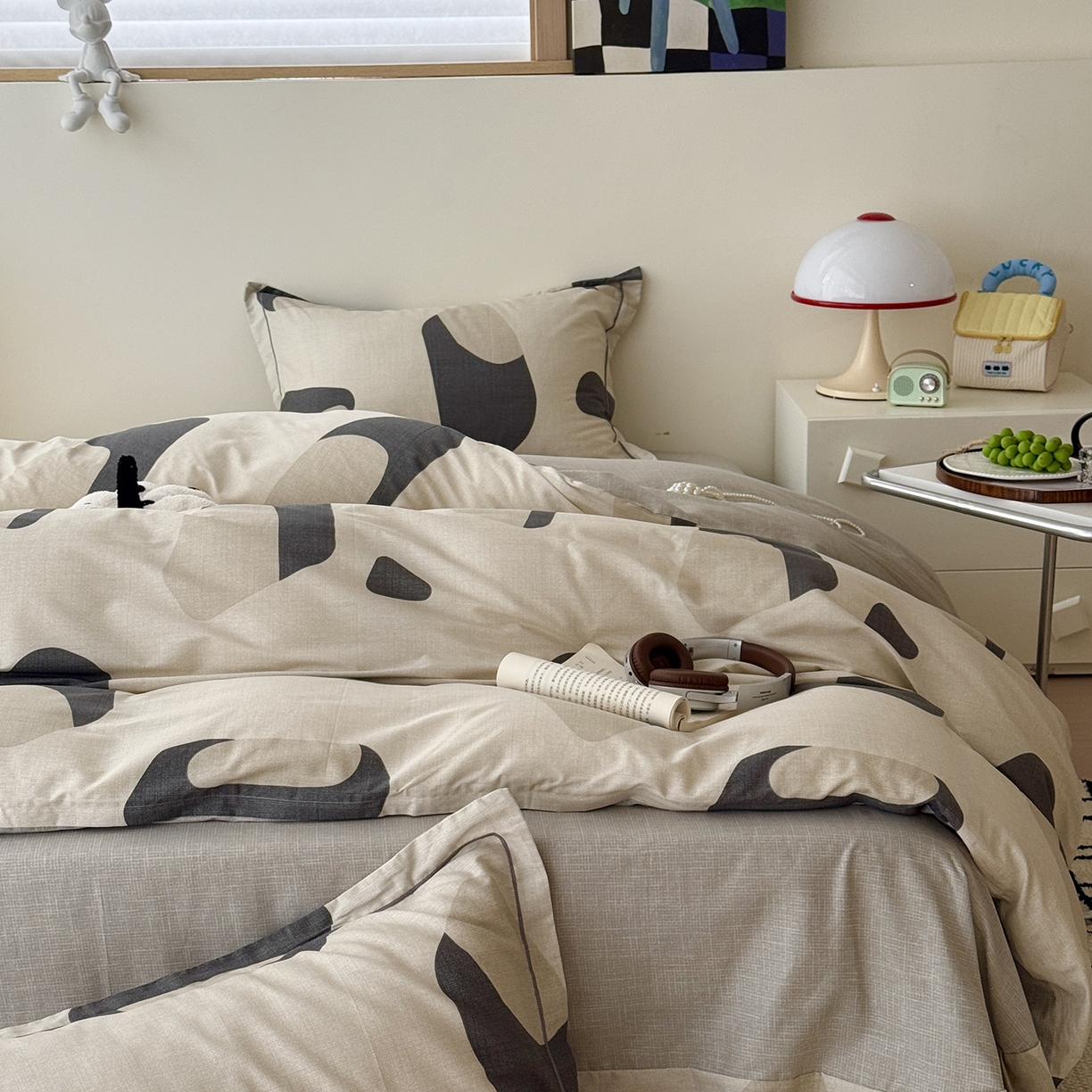 91家纺网 家纺一手货源 找家纺 于果 2025新款全棉13070四件套（11） 理想几何