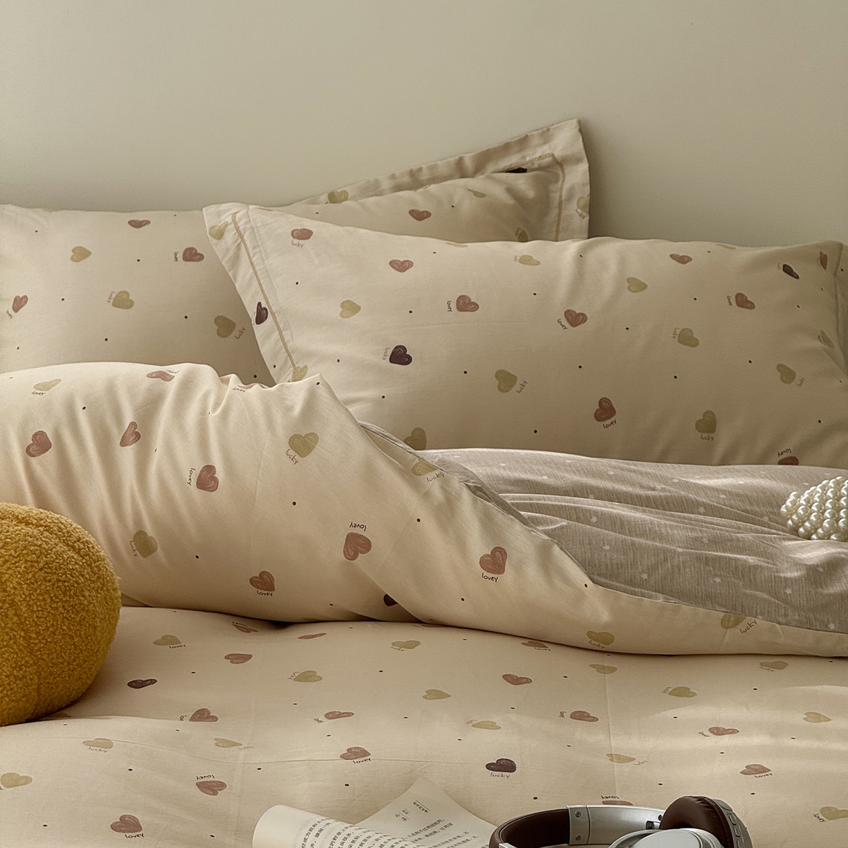 91家纺网 家纺一手货源 找家纺 于果 2025新款全棉13070四件套（11） 心愿