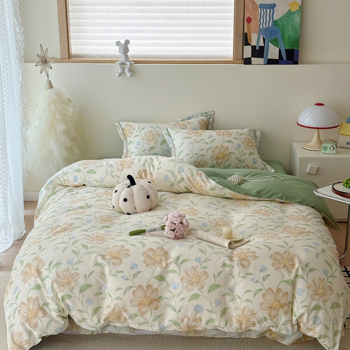 于果 2025新款全棉13070四件套（11） 狂野听风