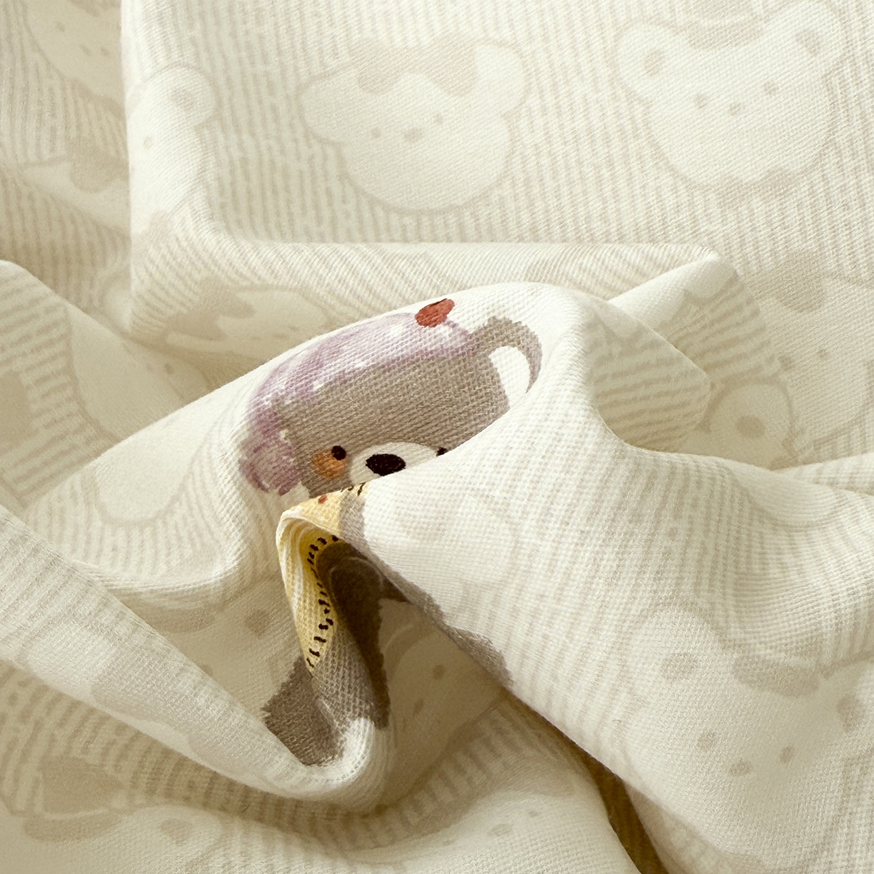 91家纺网 家纺一手货源 找家纺 于果 2025新款全棉13070四件套（11） 熊熊漫歌