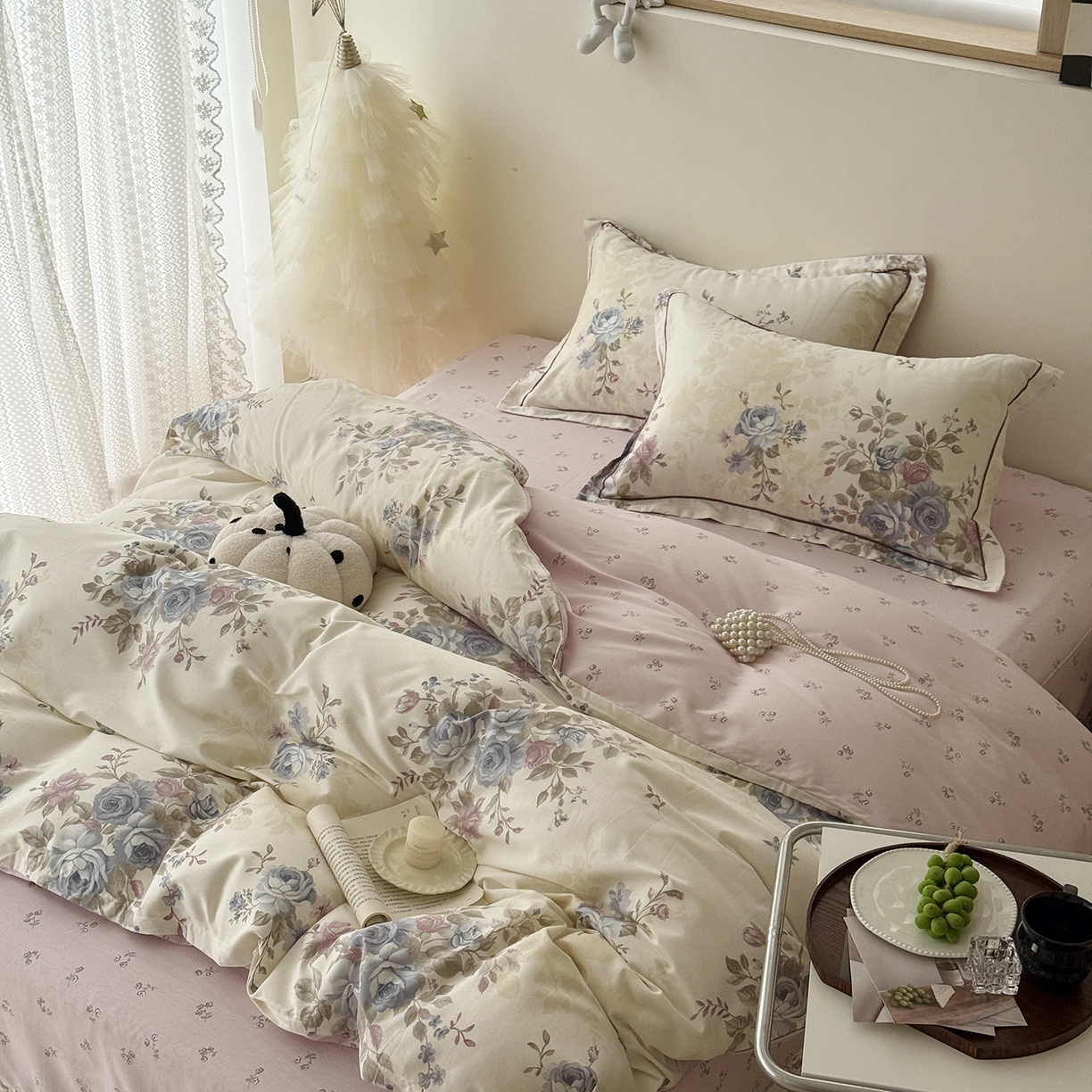 91家纺网 家纺一手货源 找家纺 于果 2025新款全棉13070四件套（11） 又见江南