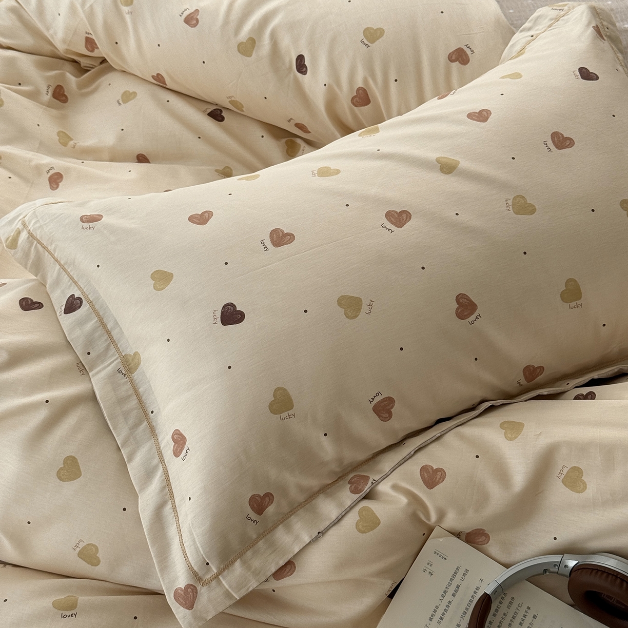 91家纺网 家纺一手货源 找家纺 于果 2025新款全棉13070四件套（11） 心愿