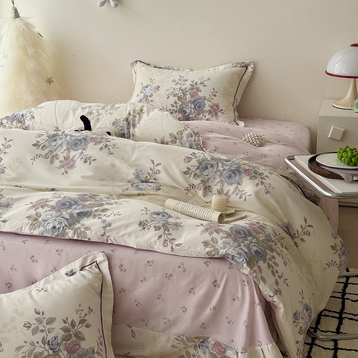 91家纺网 家纺一手货源 找家纺 于果 2025新款全棉13070四件套（11） 又见江南