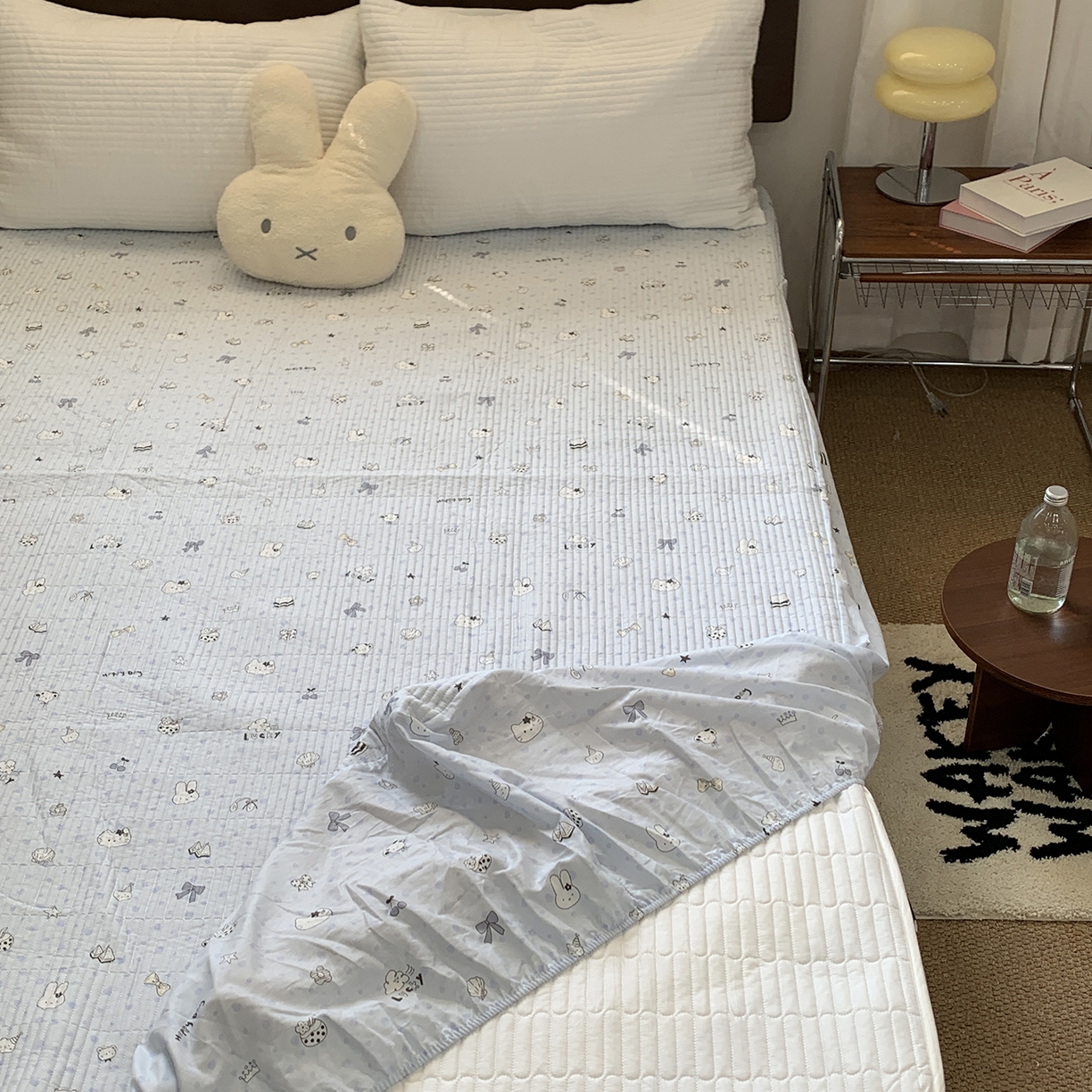 秘密基地 2025新款全棉单品床笠系列 喵喵酱